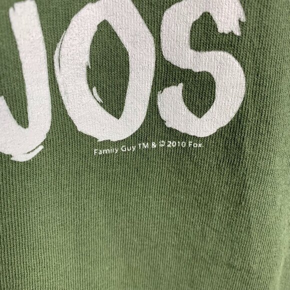 Family Guy Crewneck Short Sleeve T Shirt S Green Graphic 2010 Fox Stewie Brian - Picture 3 of 6